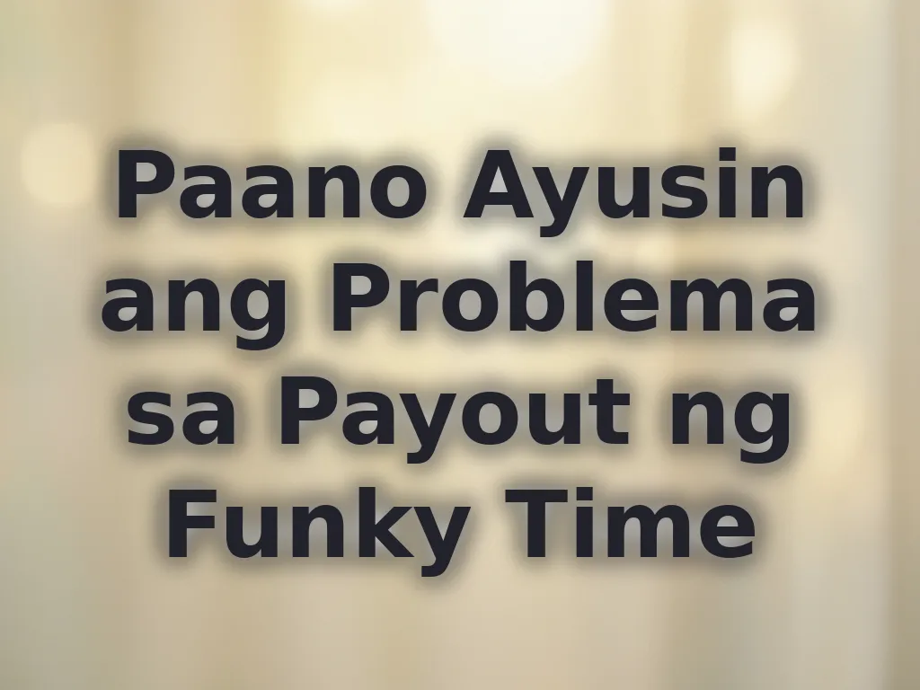 Payout troubleshooting